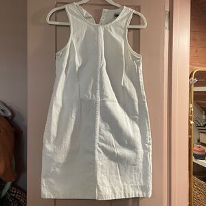 J. Crew Classic White Denim Mini Dress